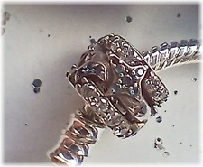 Charm 925er Sterling Silber mit Zirkonia glitzernde Himmelstraße Blau