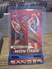 2024-25 Panini Mosaic Donovan Clingan Montage Red Disco #40/99 Rookie RC
