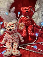 TY BEANIE BABY CANDY CANES **RED & WHITE**2007**SET OF 2