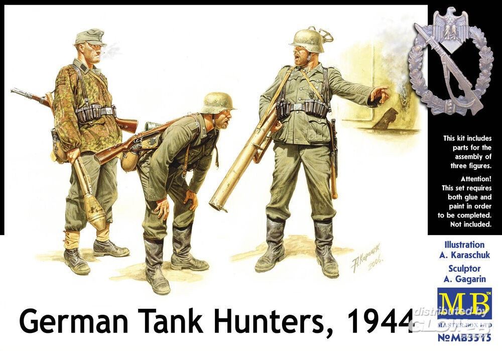 Master Box Figurines Militaires German Tank Hunters 1/35 - Image 2