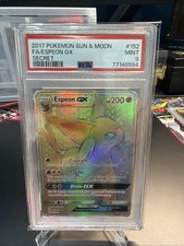 PSA 9 Espeon GX 152/149 Rainbow Rare Pokémon Sun & Moon Secret Rare on eBay