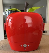 HANSPREE  RED APPLE TV 9.6 inch LCD Liquid Crystal Television T091 RARE 2005