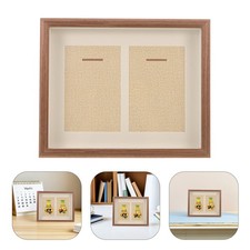  Wooden Medal Photo Frame War Display Case for Medals Marathon Holder