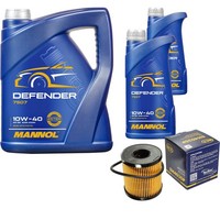 SCT Inspektionspaket 7L Mannol 10W-40 FüR Peugeot 206 CC 1.6 16V 1.4I 1.1I 207