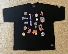 Vintage 1990s Fubu Harlem Globetrotters Basketball Black T Shirt XXXL