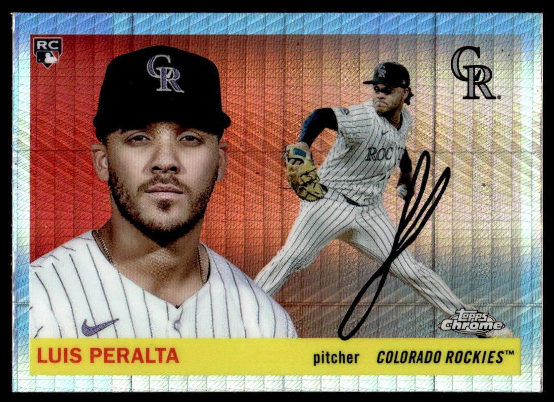 Luis Peralta 2025 Topps Chrome Platinum #237 Prism Refractors RC Rockies