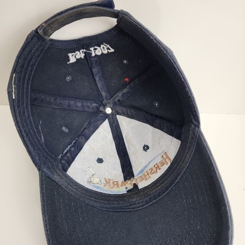 Dark Blue Embroidered Hershey Park Blue Swoop & Silver Hershey Kiss Baseball Hat - Picture 5 of 5