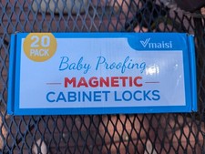 20 Pack Magnetic Cabinet Locks Baby Proofing-Vmaisi Children Proof Cupboard NEW