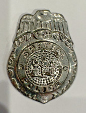 VINTAGE Special Police Toy Badge Made in Japan STAMPED METAL PIN