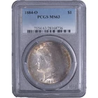 1884-O $1 Morgan Silver Dollar ~ PCGS MS63