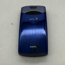Sanyo Katana LX Flip Phone Blue For Sprint Rare WORKS - C4:29