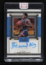 2020-21 One and One First-Team Signatures Gold 5/10 Bernard King Auto HOF 10jq