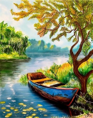 24x30 Lost Adventures Expressionism Original Colorful Abstract Realism Fine Art