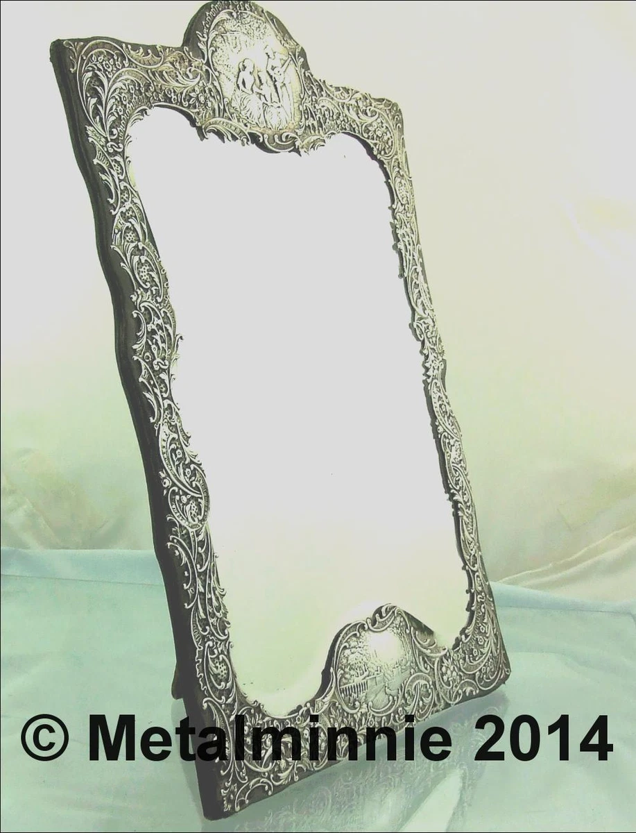 Antique silver dressing table cheap mirror