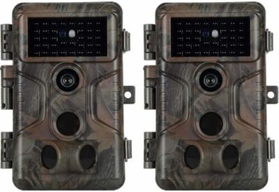 2PCS Trail Camera 64MP 1296P Waterproof Wildlife Hunting Scouting Game Camera