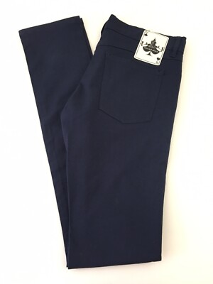 HELLS BELLS Gibus Horror Pants Men s Size 30 Slim Fit Navy Blue 5 Pocket Style