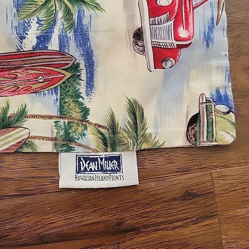 Dean Miller WOODY CAR SURFBOARD VW BUG HAWAIIAN ISLAND Queen Duvet Sham 2PC Set - 第 9/9 張圖片