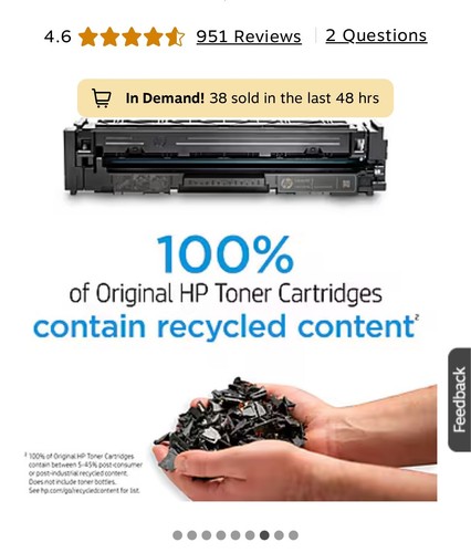*NEW* HP - 80A Black - Genuine Laser Toner Cartridge (CF280A) - Photo 9/11