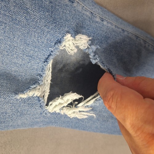 Madewell jeans womens 27 (29x29) roadtripper slim boy distressed ripped torn - Picture 5 of 11