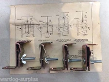 VINTAGE USGI LOT OF 4 INSECT BUG NET PROTECTOR CLAMP FOR COT BUNK BEDS CAMPING