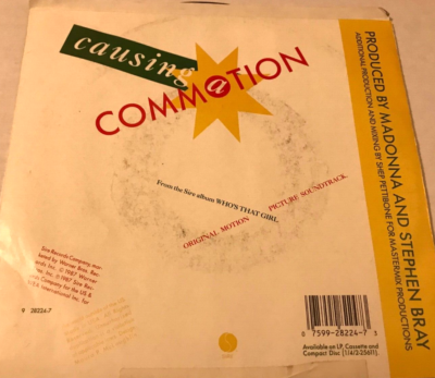 MADONNA Causing A Commotion ピクチャーレコード Madonna Causing a Commotion Vinyl 7 Id11803a for sale online | eBay