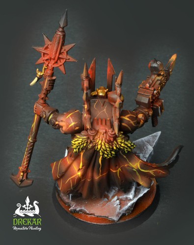 Sorcerer Lord in Terminator Armour Chaos 40K ** COMMISSION ** Infernomalerei - Bild 8 von 9