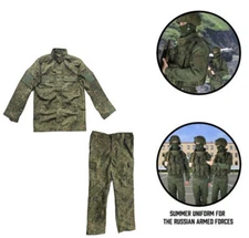 Russian VKBO Replica Summer Jacket Pants EMR Camouflage Green Uniform 