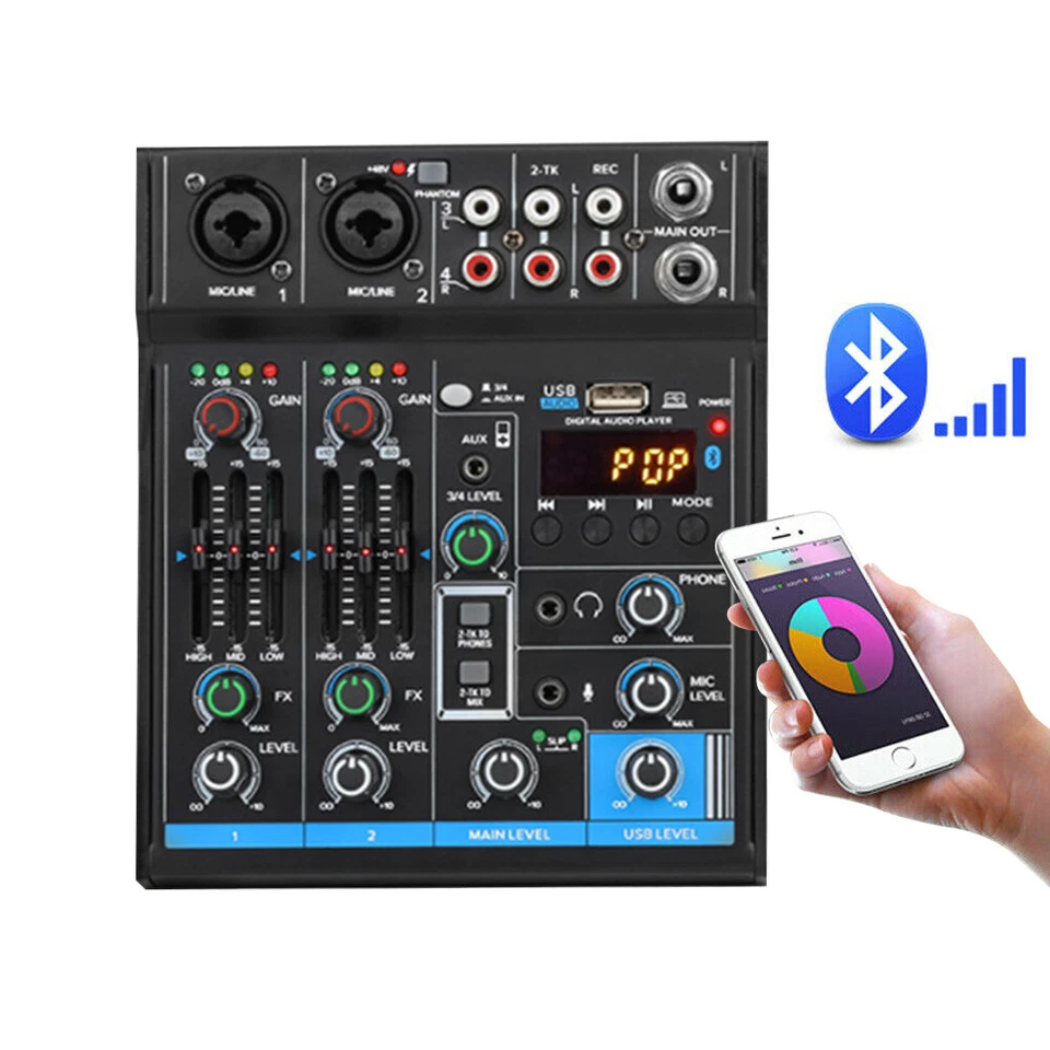 Biner 4 Channel Mixer U8 MultiMix FX Compact Studio USB Audio Interface - Image 4 of 4