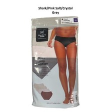 NWT Member's Mark Ladies Stretch Wicking Hipster 4 Pack Tan/Grey Mix XXL