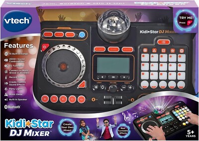 VTech Kidi Star DJ Mixer with 15 builtin songs, 2000+ sound