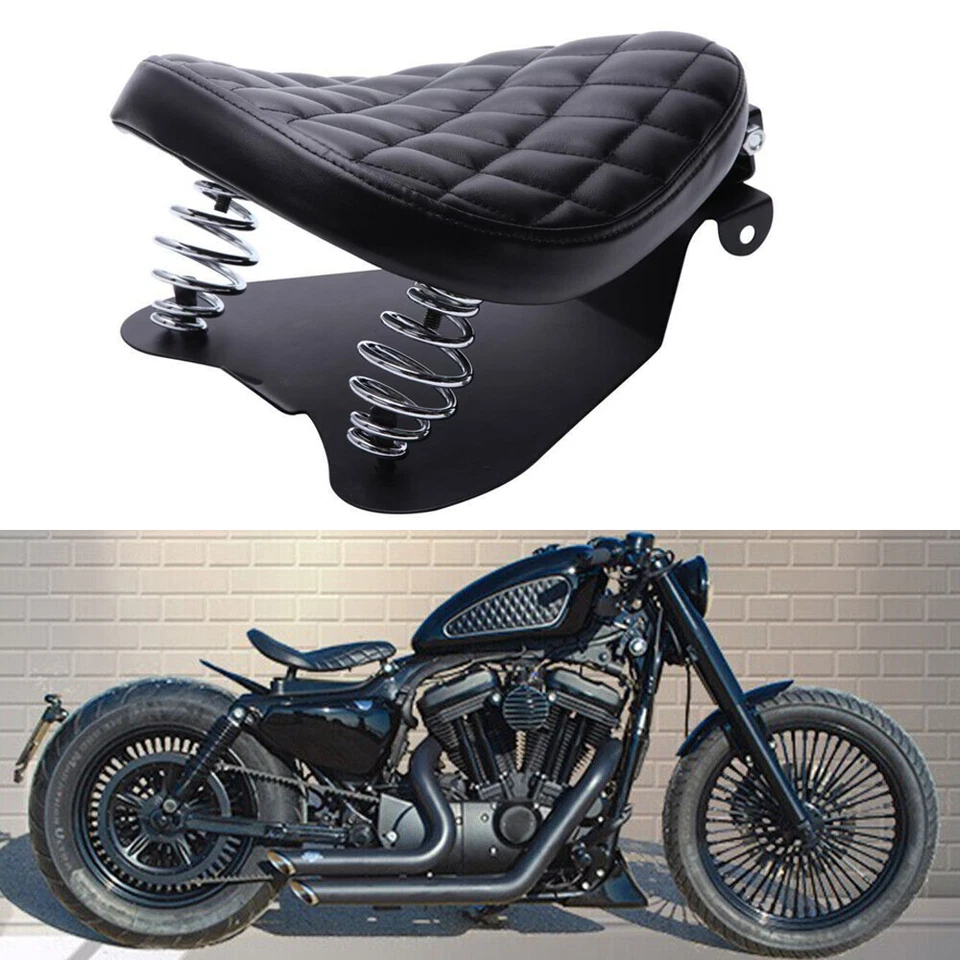 For Honda Shadow Spirit VT 750 For Bobber Motorcycle 3" Spring Seat Base Saddle - Image 2 of 4