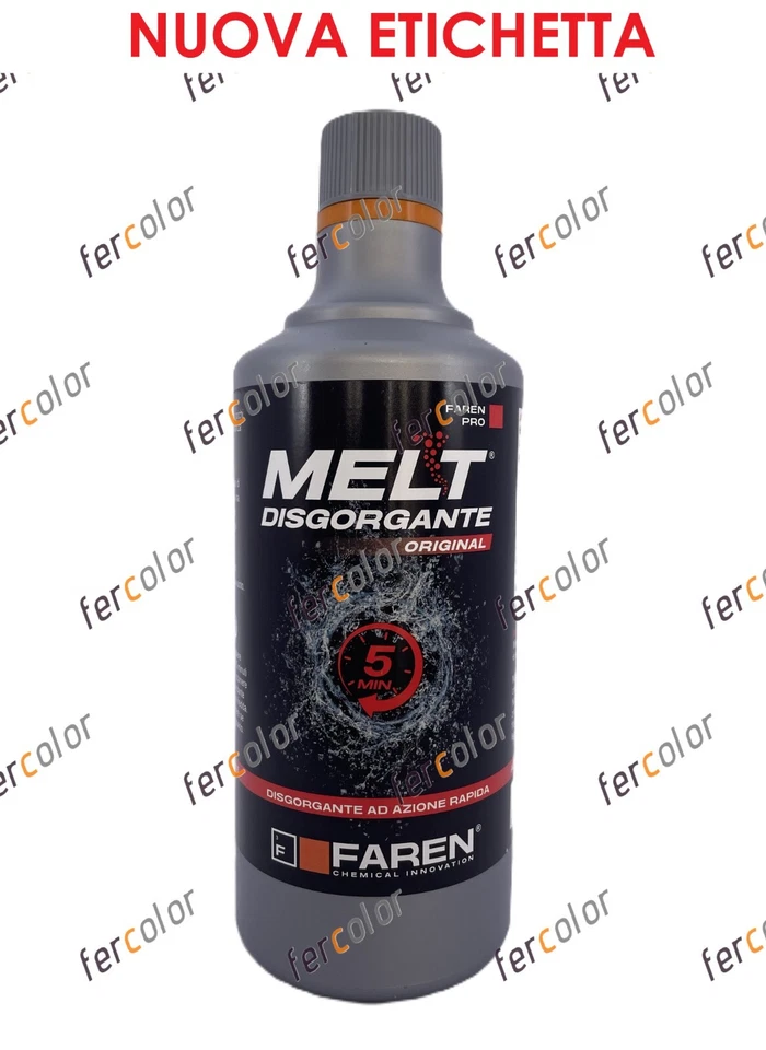 5X Disgorgante Rapido Melt Professionale 750 ML Per Scarichi Lenti e Ingorghi - Imagen 2 de 4