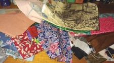 Large Lot 2 of Sewing Crafting Quilting Supplies - Fabric Squares