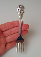 Vtg Towle Silversmiths Bozo Clown Childs Baby Fork Stainless Steel 18-8 Japan