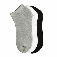Mens Womens Trainer Pairs Ankle Quarter Crew Thin Socks Cotton Casual Sports LOT