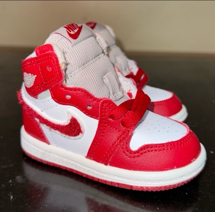 Nike Air Jordan 1 Retro Varsity Red CU0450 061 Td Toddler Baby Boy Size 4C