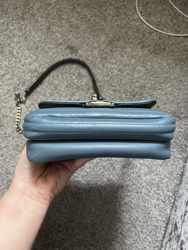 Fendi blue micro double baguette bag with palladium hardware and box - Picture 5 of 24