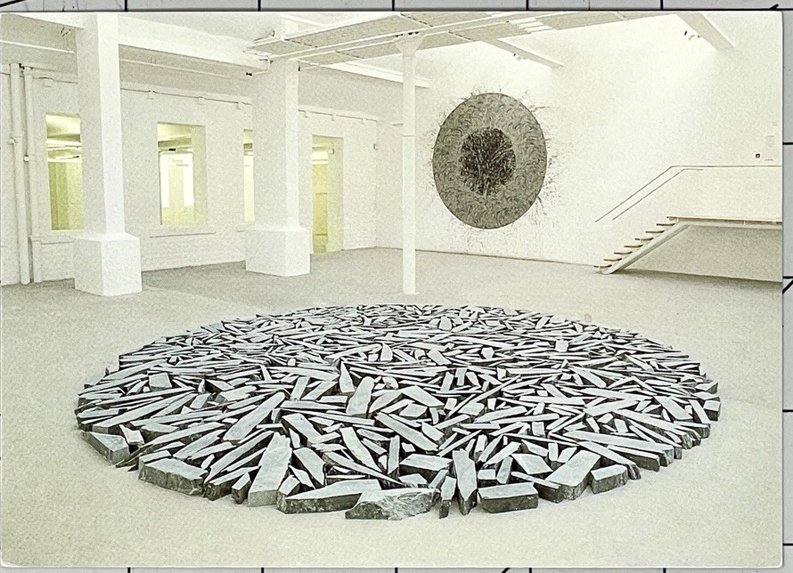 Richard Long (b. 1945) Art Announcement Card 1989 Halifax Circle