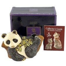 De Rosa Panda on Tree Figurine with Box