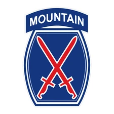 10th Mountain Division Bumper Sticker Military Vinyl Soldier Decal 5"