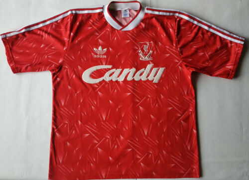 1989-1991 Liverpool Candy Adidas Vintage Football Shirt - Picture 1 of 12