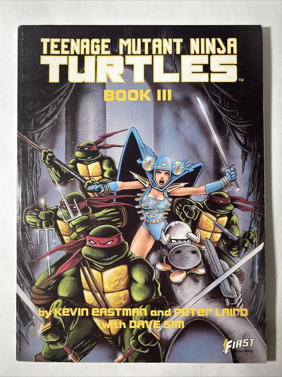 1989 TEENAGE MUTANT NINJA TURTLES Book 3 III Eastman & Laird 3rd