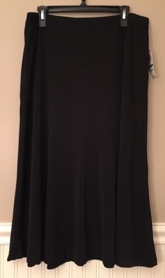 JM Collection Black Elastic Waist Stretch ALine Skirt Size Large NWT for Sale Online JM Collection Black Elastic Waist Stretch ALine Skirt Size Large NWT for Sale Online