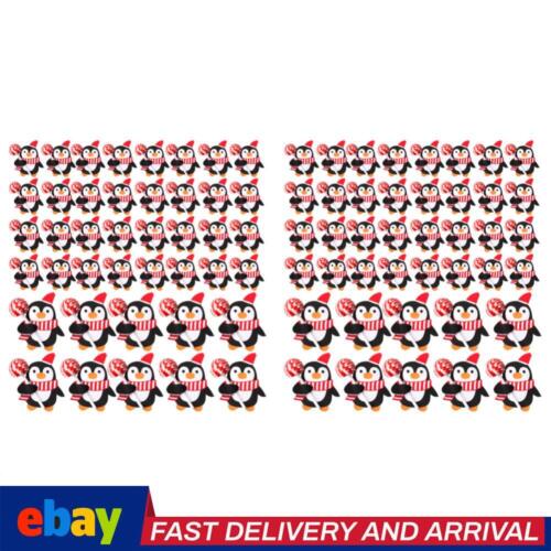 50pcs Christmas Cartoon Lollipop Paper Cards New Year Party Supplies (Penguin) - Picture 1 of 2