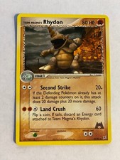 Team Magma's Rhydon 22/95 Pokémon Team Magma Vs. Aqua Non Holo NM 2003 box-3