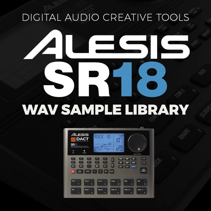 Alesis SR-18 Drum Machine Sample Library: 573 High Quality WAV Samples