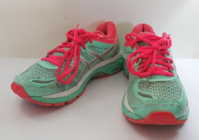 2024-2025秋冬 Alexina(アレクシーナ)フラミンゴピンク ASICS Women's Gel Kayano 21 T4H7N Mint Green & Pink Running