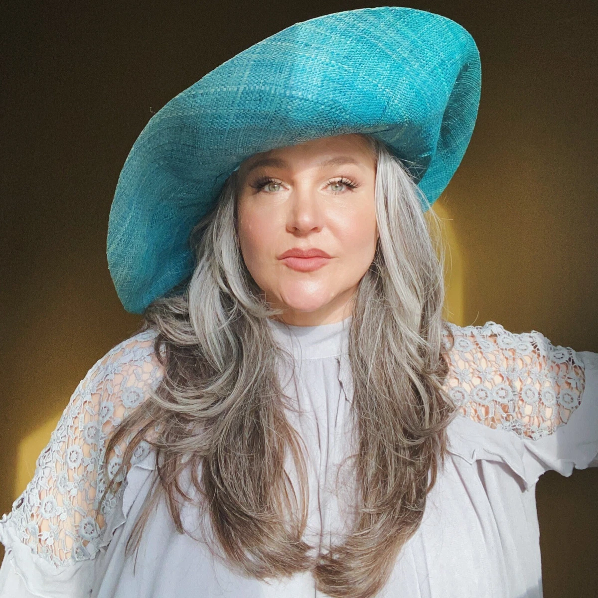 Raffia sun hat