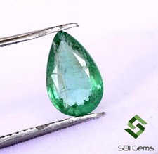 0.50 Cts Certified Natural Emerald Pear Cut 7.50x5 mm Untreated Loose Gemstone