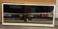 Yankee Stadium Triumph 15" X 36" BILL PURDOM FRAMED LITHOGRAPH 324/600 COA